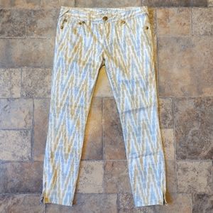 Free People ankle zipper skinny jeans size 27